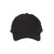 Vantage Men's Black Solid Lightweight Brushed Twill Cap