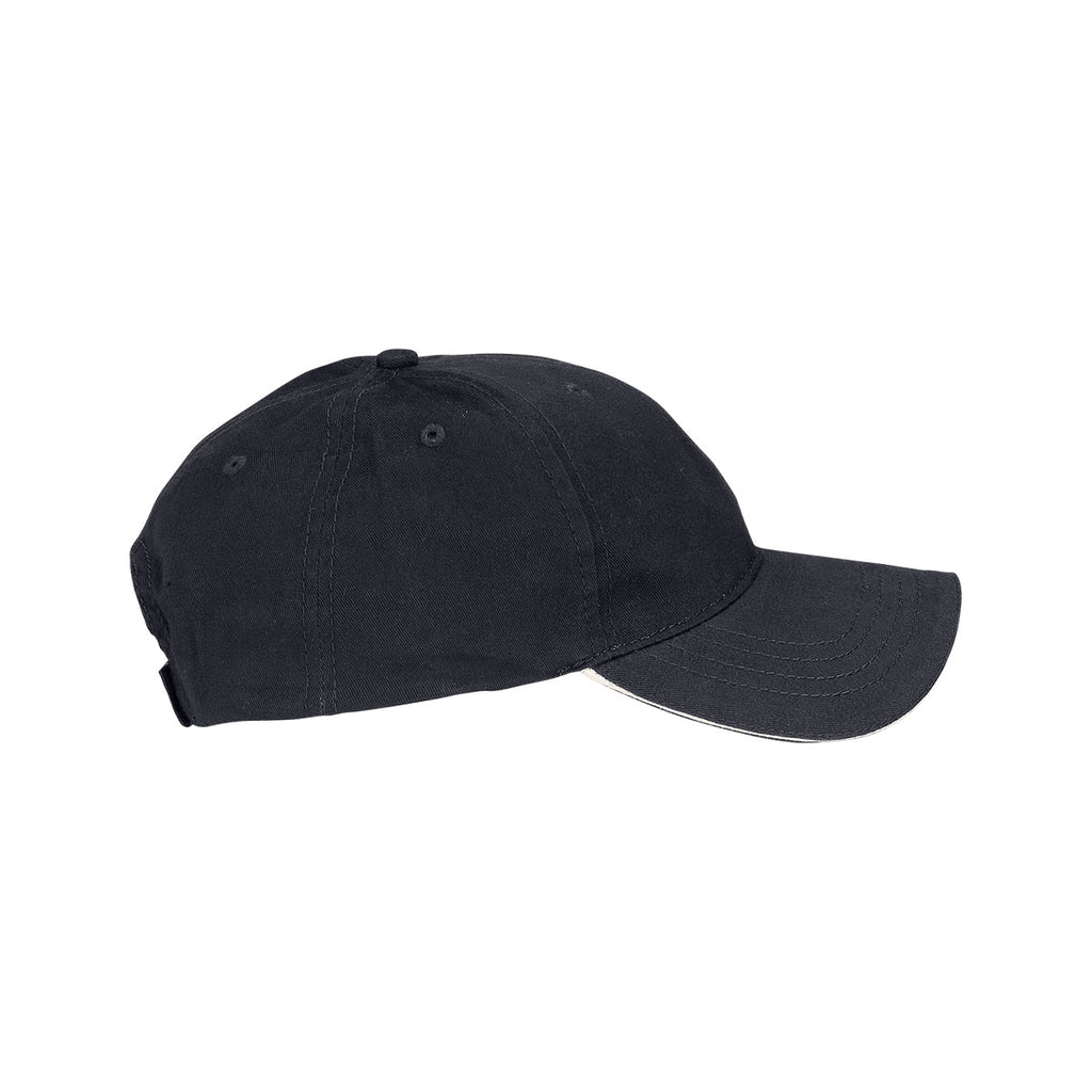 Vantage Navy Solid Cap with Sandwich Visor