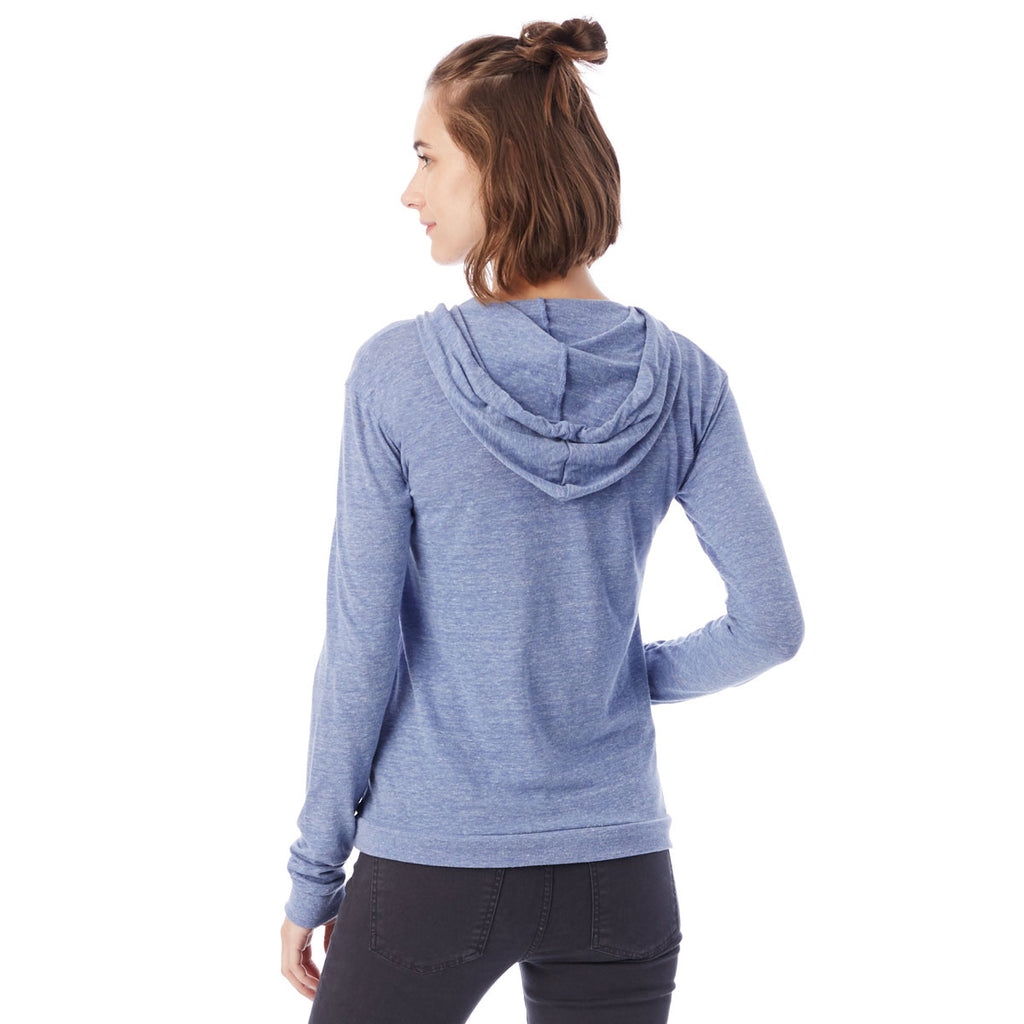 Alternative Apparel Women's Pacific Blue Eco-Jersey Pullover