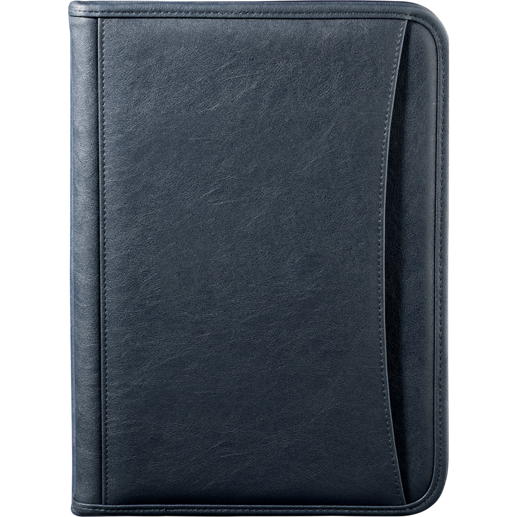 Leed's Blue DuraHyde Zippered Padfolio