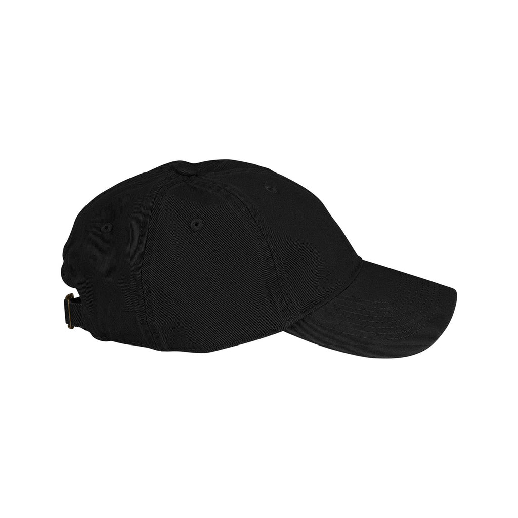 Vantage Men's Black Clutch Bio-Washed Unconstructed Twill Cap