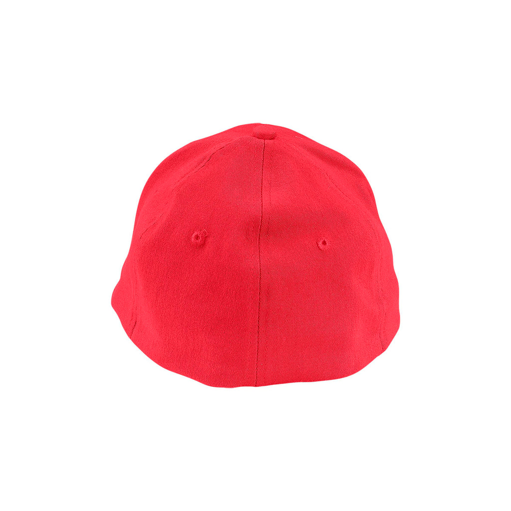 Vantage Men's Red Clutch Solid Stretch Fitted Constructed Twill Cap