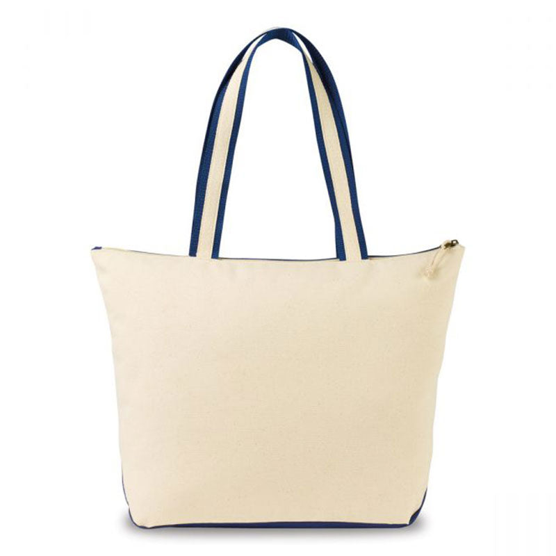 Gemline Navy Nantucket Cotton Boat Tote