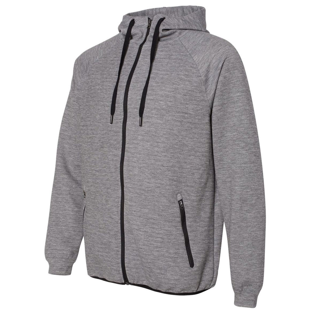 Weatherproof Men's Heather Storm Heat Last Fleece Tech Hooded Full-Zip Sweatshirt