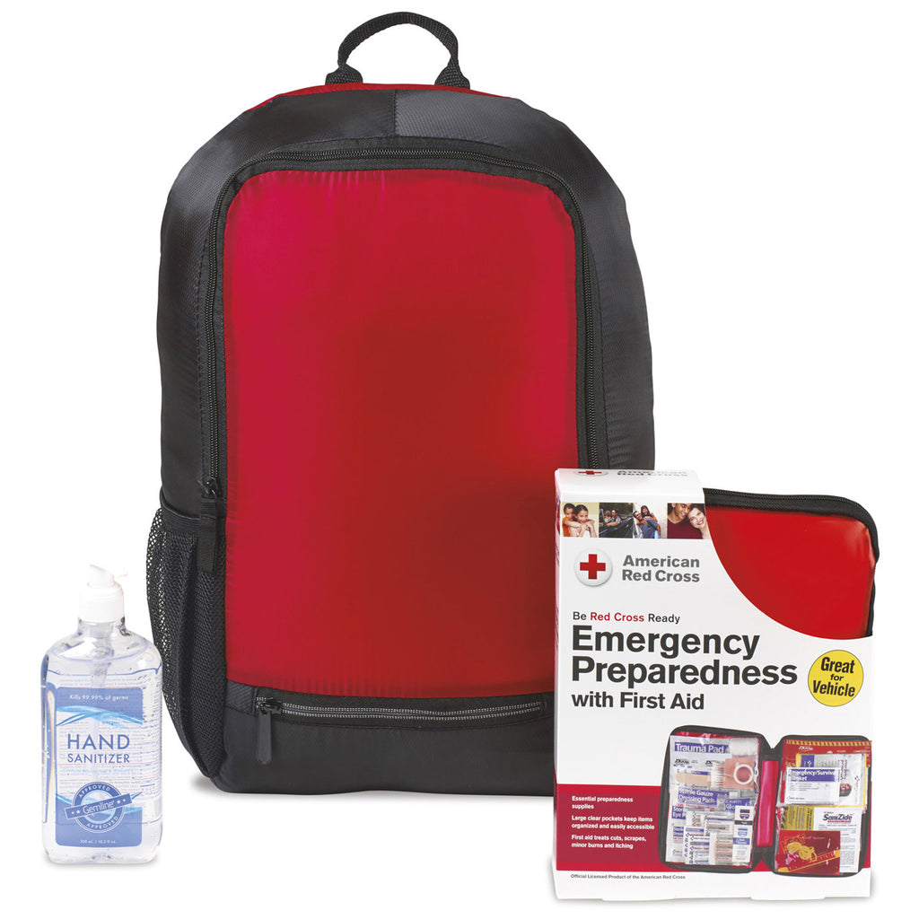 American Red Cross Red Preparedness Backpack Bundle