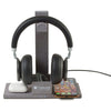 Gemline Medium Grey Heather Truman Dual Wireless Charger and Headphone Stand