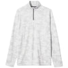 UNRL Men's White Camo Knit Quarter Zip