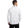 UNRL Men's White Camo Knit Quarter Zip