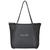 Gemline Black Revive Mesh Zippered Tote