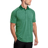 UNRL Men's Tourney Green Camo Knit Polo