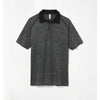 UNRL Men's Black Camo Knit Polo