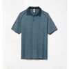 UNRL Men's Azure Camo Knit Polo