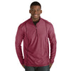 Antigua Men's Cabernet Heather Tempo Quarter Zip