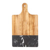 Leed's Black Marble and Wood Cutting Board