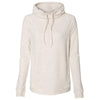 Weatherproof Women's Oatmeal Heat Last Faux Cashmere Funnelneck Sweatshirt