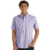 Antigua Men's Dark Purple/White Crew