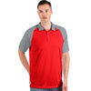 Antigua Men's Bright Red/Steel Nova Polo