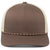 Pacific Headwear Brown/Khaki/Brown Trucker Snapback Braid Cap