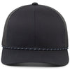 Pacific Headwear Navy Trucker Snapback Braid Cap