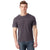 Alternative Apparel Men's Dark Grey Heavy Wash Football T-Shirt