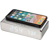 Leed's Silver Keen Wireless Charging Desk Clock