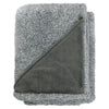 Leed's Charcoal Heathered Fuzzy Fleece Blanket