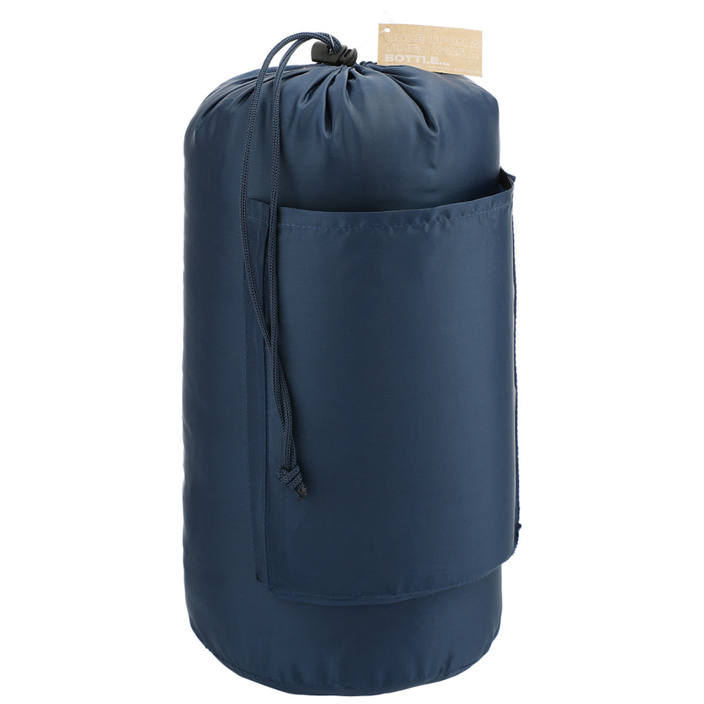 Leeds Navy Wave Recycled Insulated Outdoor Blanket