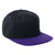 Flexfit Black/Purple Fitted Classic Two-Tone Cap