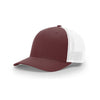 Richardson Maroon/White Mesh Back Split Trucker R-Flex Hat