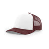 Richardson White/Maroon Mesh Back Alternate Trucker Hat