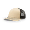 Richardson Khaki/Coffee Mesh Back Five Panel Trucker Hat