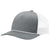 Richardson Heather Grey/White/White Split Five Panel Trucker Hat with Rope