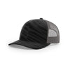 Richardson Black/Charcoal Mesh Back Streak Camo Printed Trucker Hat