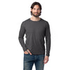 Alternative Apparel Unisex Dark Heather Grey Long Sleeve Go-To T-Shirt