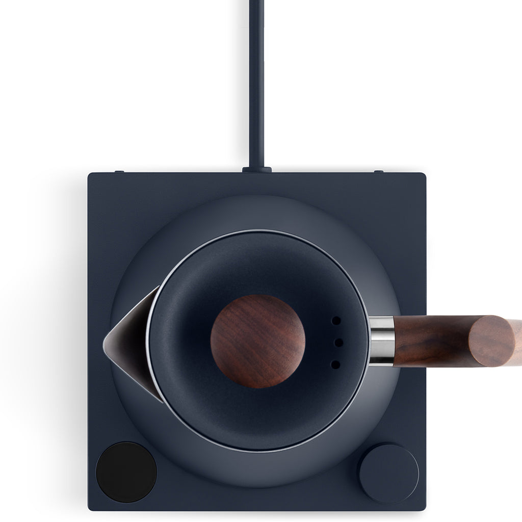 Fellow Stone Blue/Walnut Corvo EKG Electric Kettle