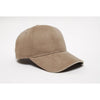 Pacific Headwear Bedrock/Khaki Velcro Adjustable Brushed Twill Cap With Sandwich Visor