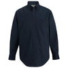 Edwards Men's Navy Comfort Stretch LS Poplin