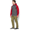 Under Armour Men's Carbon Heather/Red Storm AF Colorblock Hoodie