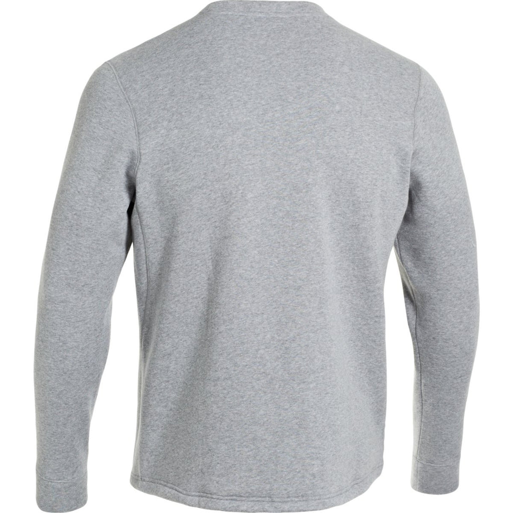 Under Armour Men's True Grey Rival Fleece Crew