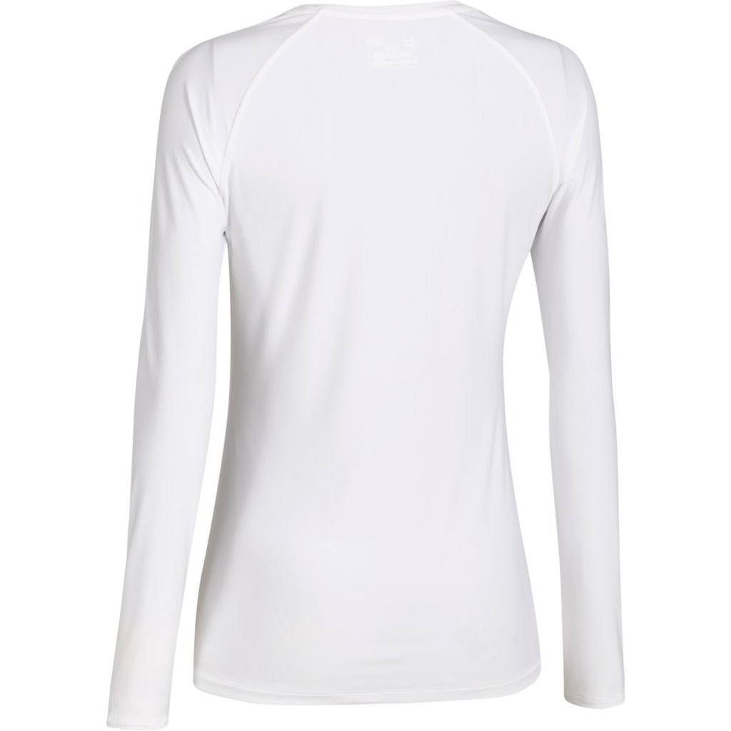 Under Armour Women's White HeatGear Armour L/S