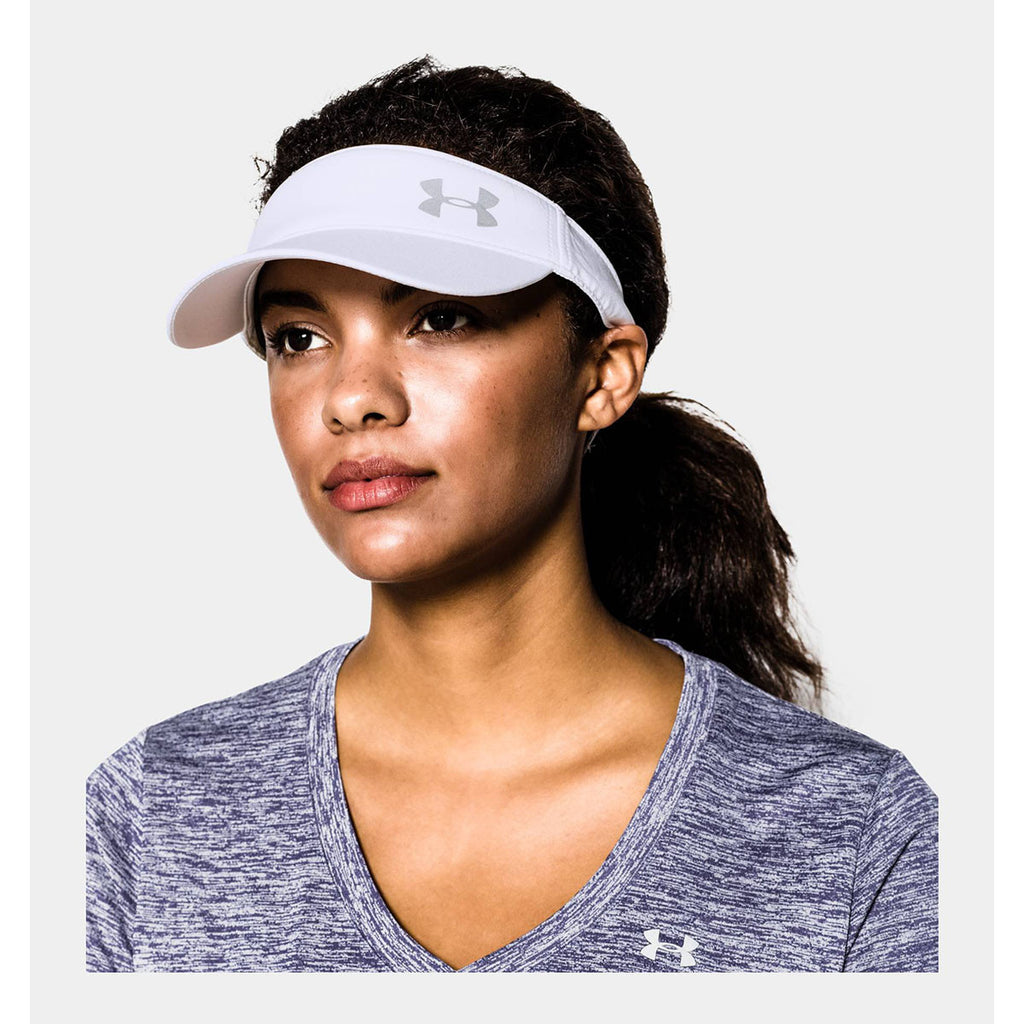 Under Armour Women's White UA Fly Fast Visor