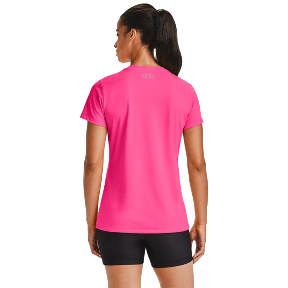 Under Armour Women's Cerise Tech V-Neck