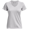 Under Armour Women's Halo Grey/Metallic Silver UA Tech Twist V-Neck