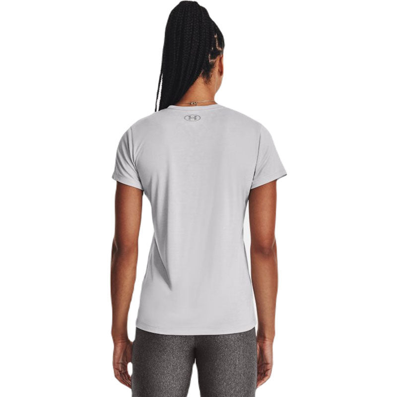 Under Armour Women's Halo Grey/Metallic Silver UA Tech Twist V-Neck