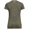 Under Armour Women's Marine OD Green/White/Metallic Silver UA Tech Twist V-Neck