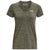 Under Armour Women's Marine OD Green/White/Metallic Silver UA Tech Twist V-Neck