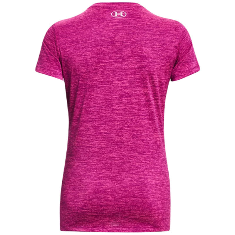 Under Armour Women's Mystic Magenta/Rebel Pink/Metallic Silver UA Tech Twist V-Neck