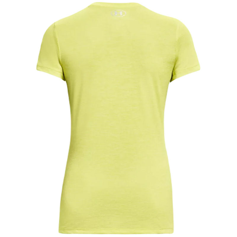 Under Armour Women's Lime Yellow/White/Metallic Silver UA Tech Twist V-Neck