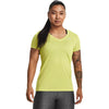 Under Armour Women's Lime Yellow/White/Metallic Silver UA Tech Twist V-Neck