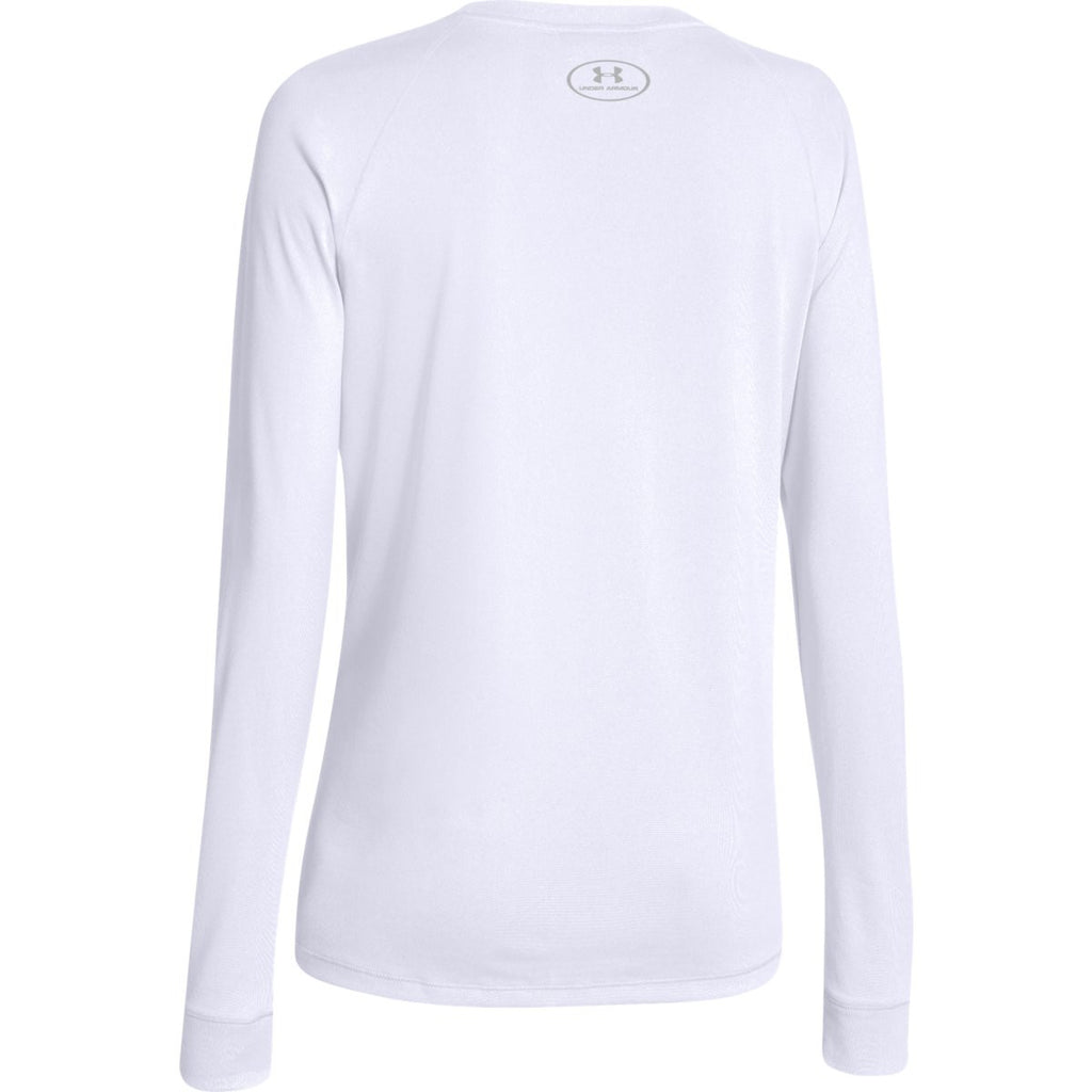 Under Armour Women's White L/S Locker Tee